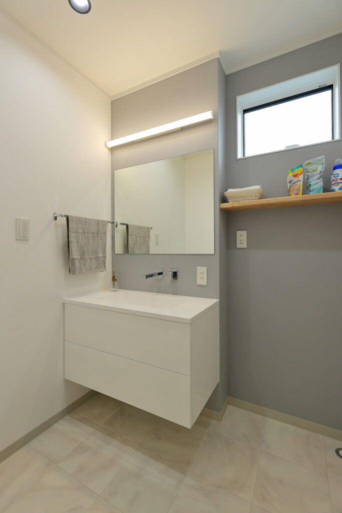 木の城いちばん施工例　洗面所