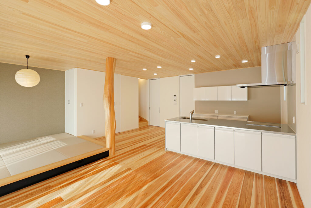 木の城いちばん施工例　LDK