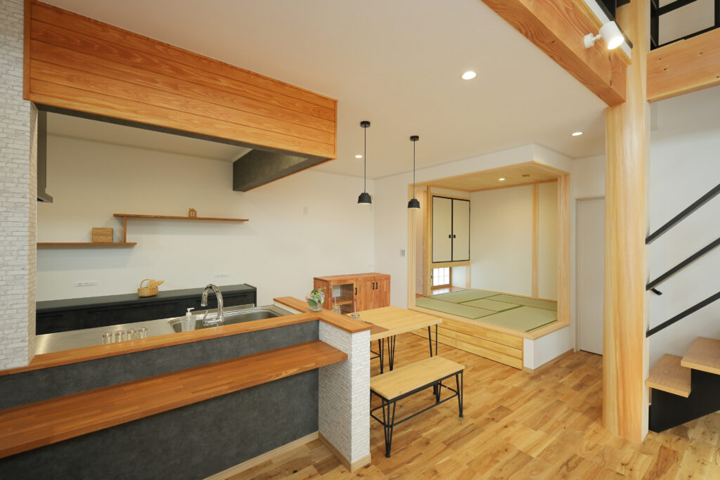 木の城いちばん施工例 キッチン