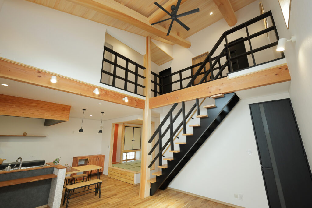 倉敷注文住宅 リビング施工例