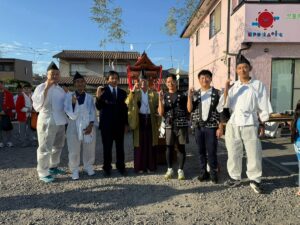 足高神社秋祭りに参加させてもらって