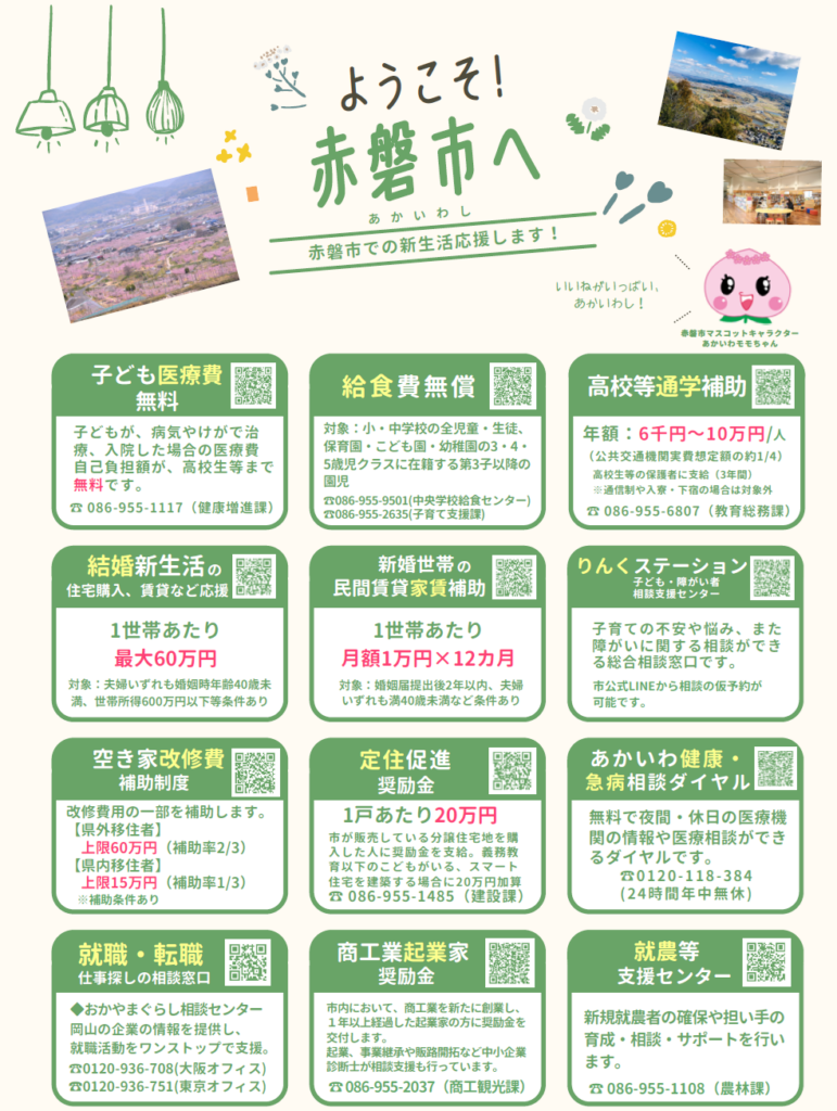 赤磐市移住支援